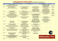 Philosophy Now Festival 2020 Programme
